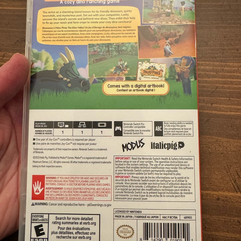Nintendo switch Paleo Pines . - Picture 2 of 3